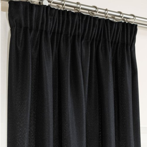  ZASŁONA EKSKLUZYWNA JODEŁKA CZARNA SZER.140cm