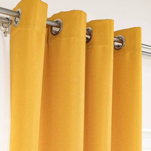 ZASŁONA EKSKLUZYWNA JODEŁKA MUSZTARDOWY SZER.140cm