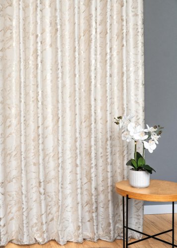 ZASŁONA VELVET KREM GLAMOUR POŁYSK LUMINA 