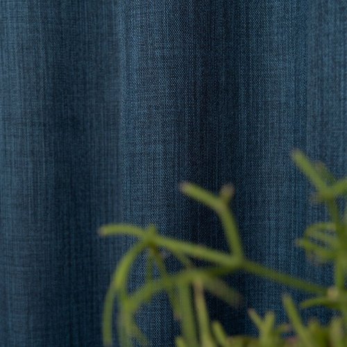 Zasłona o strukturze lnu zaciemniająca granat