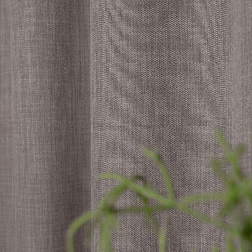 Zasłona o strukturze lnu zaciemniająca j.brąz