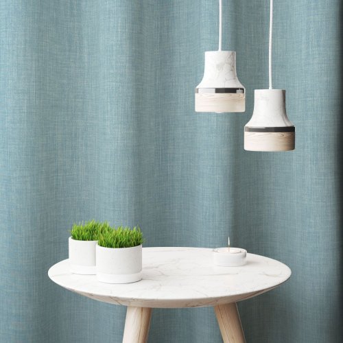 Zasłona o strukturze lnu zaciemniająca morski