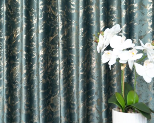 ZASŁONA VELVET ZIELONY OCEAN GLAMOUR POŁYSK LUMINA 