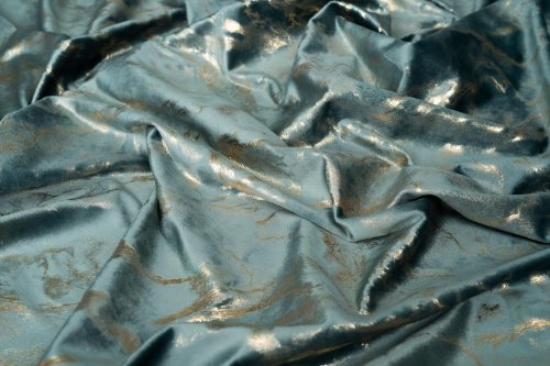 ZASŁONA VELVET ZIELONY OCEAN GLAMOUR POŁYSK LUMINA 