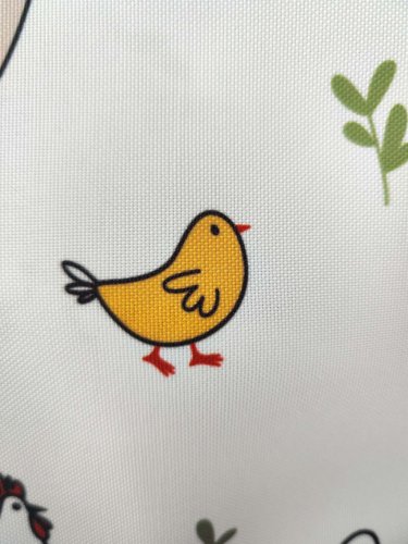 TKANINA PLAMOODPORNA KURY KOKO KURKI 150CM 