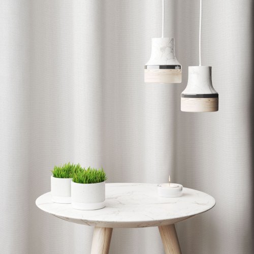 Zasłona o strukturze lnu zaciemniająca off white