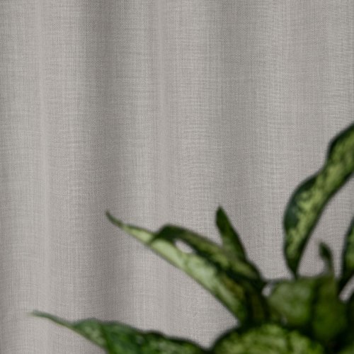 ZASŁONA O STRUKTURZE LNU ZACIEMNIAJĄCA SZARY KREM