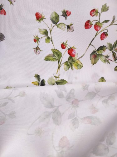 TKANINA PLAMOODPORNA POZIOMKI 150CM 