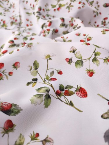 TKANINA PLAMOODPORNA POZIOMKI 150CM 