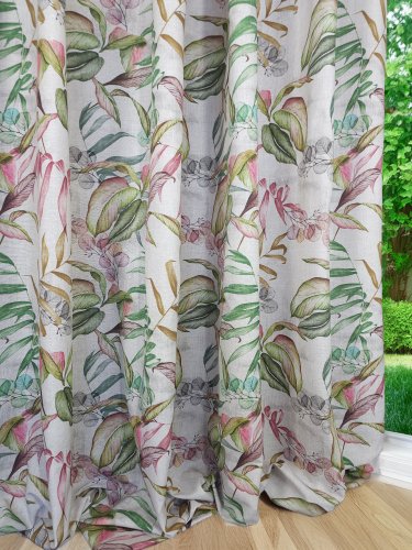 ZASŁONA DEKORACYJNA TINA LIŚĆ SZER.130CM