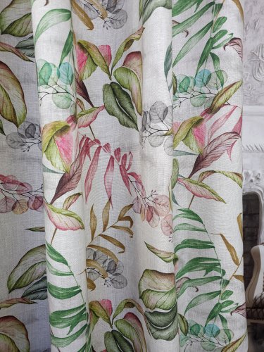 ZASŁONA DEKORACYJNA TINA LIŚĆ SZER.130CM