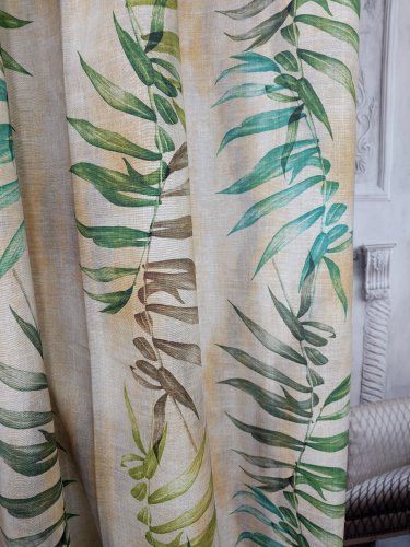 ZASŁONA DEKORACYJNA TINA PALM SZER.130CM