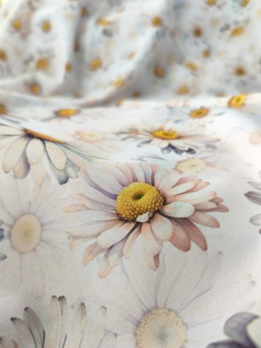 ZASŁONA STOKROTKI WIOSNA WODOODPORNA SZER.150cm