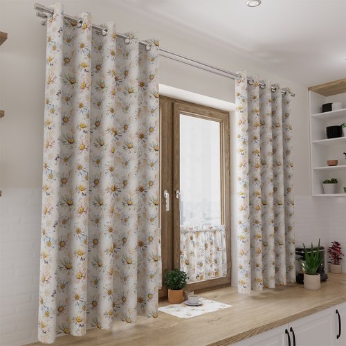 ZASŁONA STOKROTKI WIOSNA WODOODPORNA SZER.150cm