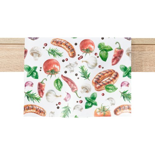 ZASŁONA WIOSNA PLAMOODPORNA GRILL  SZER.160cm