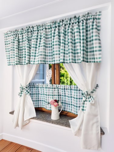 Zakostyl kuchenne rewolucje zestaw zielona pastel krata