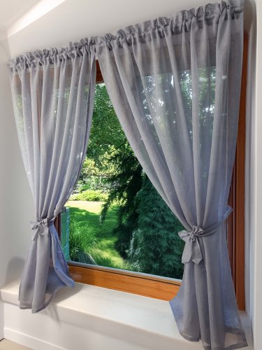 Zestaw firan szary sable