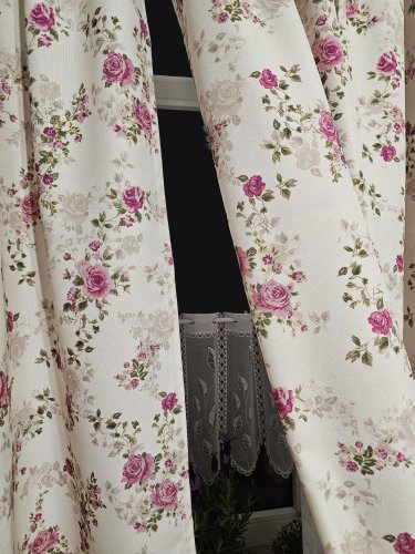 ZAKOSTYL ZASŁONY + ZAZDROSTKA  ANGIELSKA RÓŻA KREM WODOODPORNA
