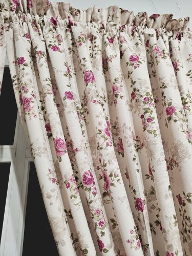 ZAKOSTYL ZASŁONY + ZAZDROSTKA  ANGIELSKA RÓŻA KREM WODOODPORNA