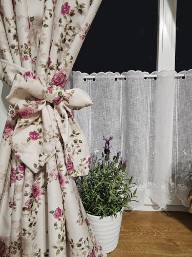 ZAKOSTYL ZASŁONY + ZAZDROSTKA  ANGIELSKA RÓŻA KREM WODOODPORNA