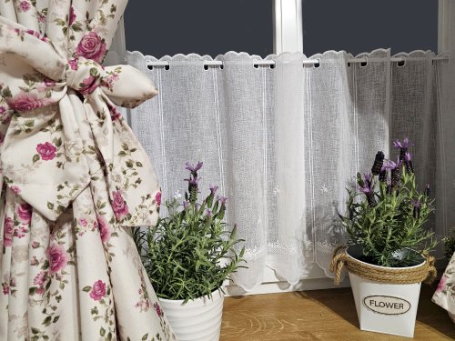 ZAKOSTYL ZASŁONY + ZAZDROSTKA  ANGIELSKA RÓŻA KREM WODOODPORNA