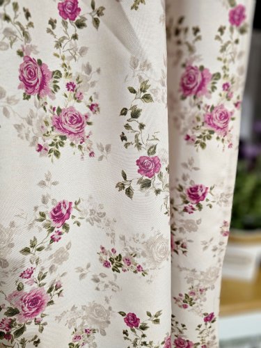 ZAKOSTYL ZASŁONY + ZAZDROSTKA  ANGIELSKA RÓŻA KREM WODOODPORNA