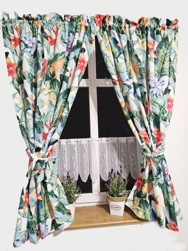 ZAKOSTYL ZASŁONY + ZAZDROSTKA STERLICJE LIŚCIE