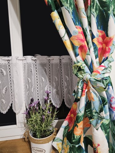 ZAKOSTYL ZASŁONY + ZAZDROSTKA STERLICJE LIŚCIE