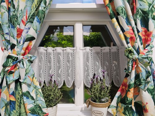 ZAKOSTYL ZASŁONY + ZAZDROSTKA STERLICJE LIŚCIE