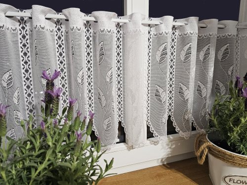 ZAKOSTYL ZASŁONY + ZAZDROSTKA STERLICJE LIŚCIE