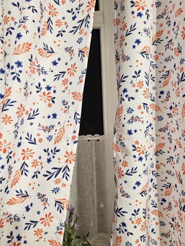Zasłona kwiatuszki wodoodporna160cm