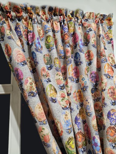 ZAKOSTYL ZASŁONY + ZAZDROSTKA  WIELKANOC JAJKA ŚWIĘTA