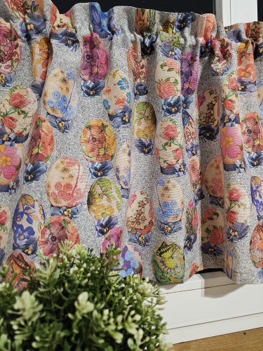 TKANINA DEKORACYJNA WIELKANOC JAJKA 140CM