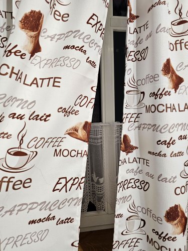 Zasłona plamoodporna coffee 160cm