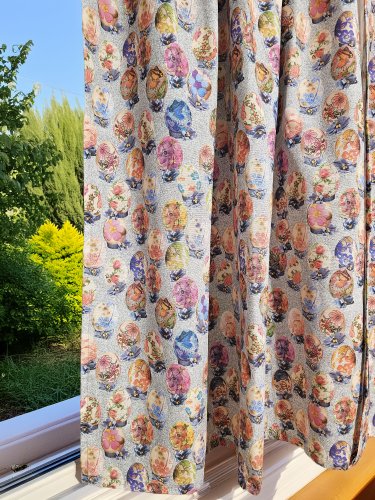 ZASŁONA WIELKANOC JAJKA KOLOROWE ŚWIĘTA