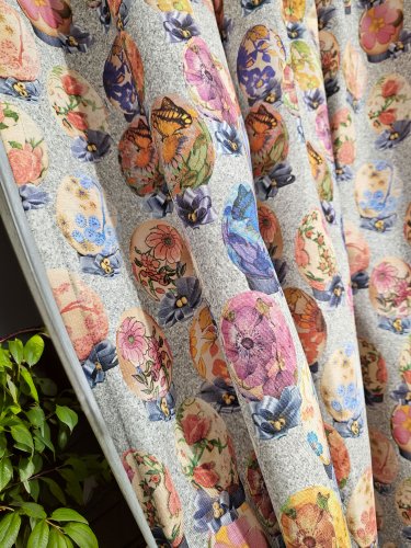 Tkanina dekoracyjna wielkanoc jajka 140cm