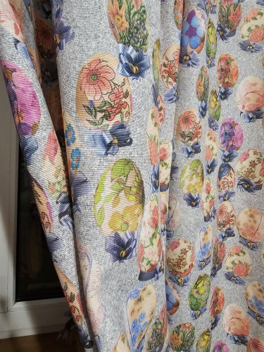 TKANINA DEKORACYJNA WIELKANOC JAJKA 140CM