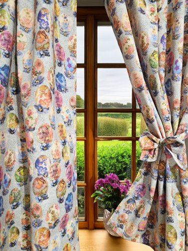 Zasłona wielkanoc jajka kolorowe święta