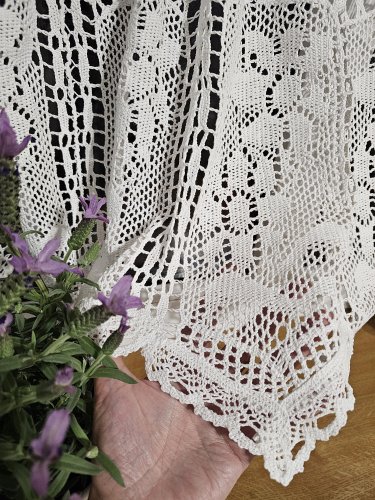 ZAZDROSTKA INKA KORONKA AŻUR  BIAŁA metraż (cena za 0,50mb)
