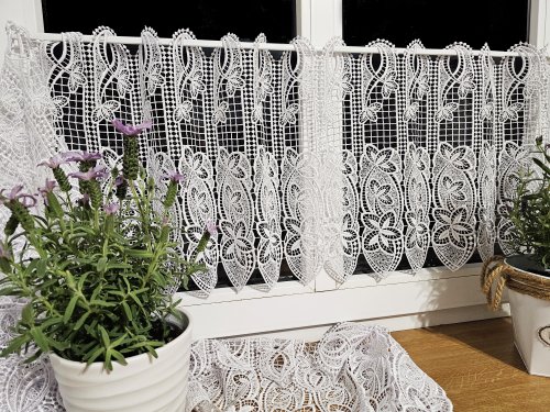 ZAZDROSTKA GIPIURA KORONKA BIEL 40/60/90/120/150cm (cena za 0,50mb)