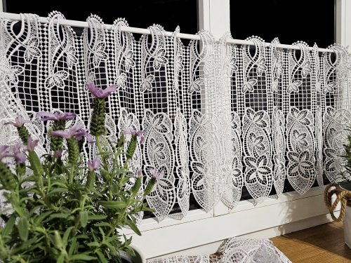 ZAZDROSTKA GIPIURA KORONKA BIEL 40/60/90/120/150cm (cena za 0,50mb)