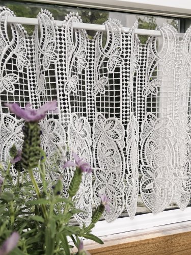 ZAZDROSTKA GIPIURA KORONKA BIEL 40/60/90/120/150cm (cena za 0,50mb)