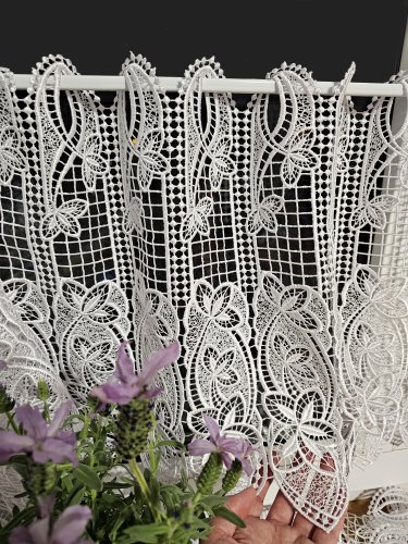 ZAZDROSTKA GIPIURA KORONKA BIEL 40/60/90/120/150cm (cena za 0,50mb)