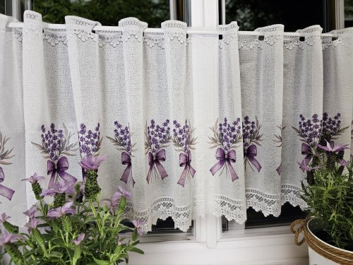 ZAZDROSTKA ŻAKARD LAWENDA2 50CM/70CM  (cena za 0,50mb)