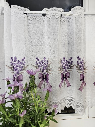 ZAZDROSTKA ŻAKARD LAWENDA2 50CM/70CM  (cena za 0,50mb)