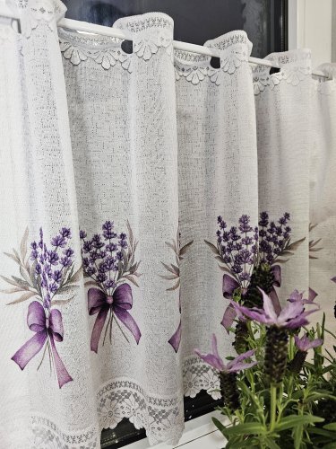 ZAZDROSTKA ŻAKARD LAWENDA2 50CM/70CM  (cena za 0,50mb)