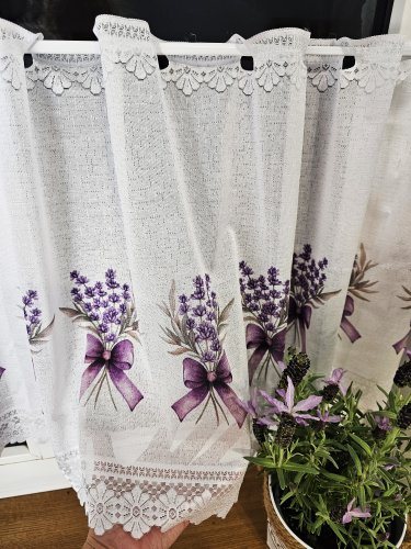 ZAZDROSTKA ŻAKARD LAWENDA2 50CM/70CM  (cena za 0,50mb)
