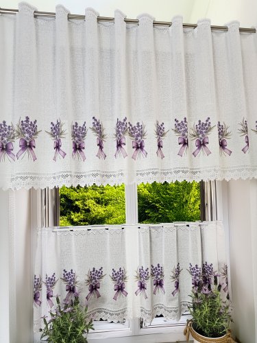 ZAZDROSTKA ŻAKARD LAWENDA2 50CM/70CM  (cena za 0,50mb)