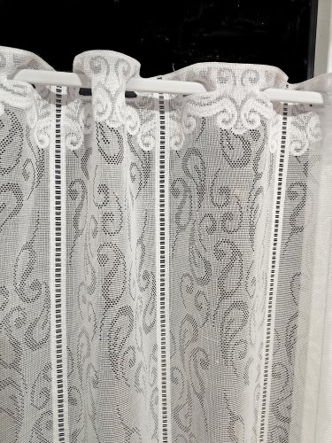 ZAZDROSTKA ŻAKARD FALA KWIAT 40/60/80CM   (cena za 0,50mb)