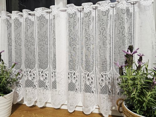 ZAZDROSTKA ŻAKARD FALA KWIAT 40/60/80CM   (cena za 0,50mb)